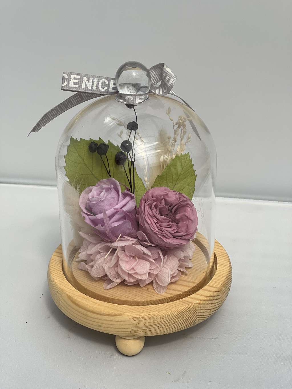 Preserved Flower In Gift Glass Cover - Dalian K.Better Trading Co., Ltd.